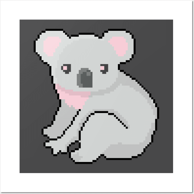 Pixel Menagerie Koala Wall Art by Pixel.id